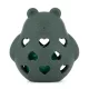 PETITE&MARS Szilikon játék csörgővel Bear Basil - Misty Green 0 hó+