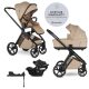 EASYWALKER Kombinált babakocsi Zoey Almond Taupe + AJÁNDÉK Cybex Aton B2 I-size és Isofix talp 