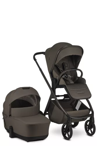 EASYWALKER Kombinált babakocsi Zoey Chestnut Brown + AJÁNDÉK Cybex Aton B2 I-size és Isofix talp
