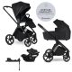 EASYWALKER Kombinált babakocsi Zoey Pure Black + AJÁNDÉK Cybex Aton B2 I-size és Isofix talp 