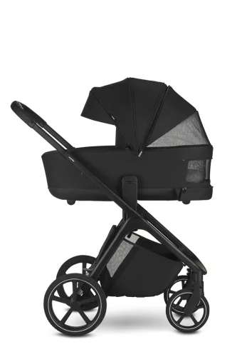 EASYWALKER Kombinált babakocsi Zoey Pure Black + AJÁNDÉK Cybex Aton B2 I-size és Isofix talp 