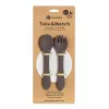 Petite&Mars szilikon evőeszköz szett - Take&Match Bitter Cocoa 6m+