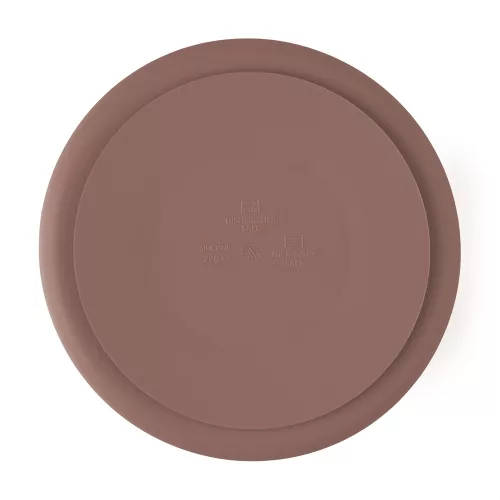Petite&Mars szilikon osztott tányér - kerek Take&Match Velvet Latte 6m+