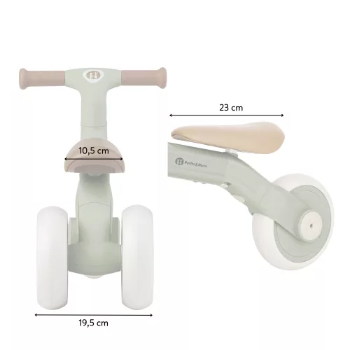 Petite&Mars multifunkciós tricikli 3in1 Bingo - Ivory White