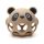 NiKiDs szilikon fogzást segítő rágóka BPA-mentes Panda Baby Beige