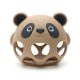 NiKiDs szilikon fogzást segítő rágóka BPA-mentes Panda Baby Beige