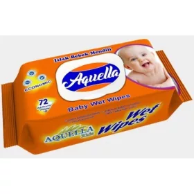 Aquella Baby nedves törlőkendő 72 db - Economic kupakos