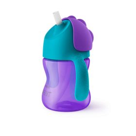   Philips AVENT itatópohár rugalmas szívószállal 200ml 9hó lányos