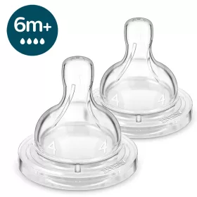   Philips AVENT Etetőcumi Anti-colic gyors átfolyás 6 hó+ 2 db - SCY764/02