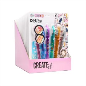   Canenco Create It! Tetováló zseléstollak sablonnal, 6 db - kétféle