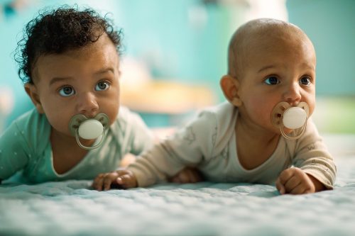 Philips AVENT SCF091/33 Játszócumi Ultrasoft Premium 0-6hó fiús, 2 db