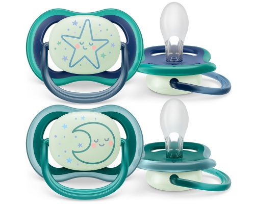 Philips AVENT játszócumi Ultra Air éjszakai 6-18 hó fiús 2db