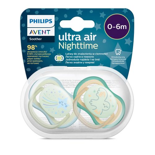 Philips AVENT játszócumi Ultra Air éjszakai 0-6 m+ 