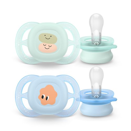 Philips AVENT SCF075/03 Játszócumi ultra start mintás 0-2hó fiús 2 db