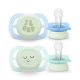 Philips AVENT SCF075/07 Játszócumi ultra start éjszakai 0-2hó fiús 2 db