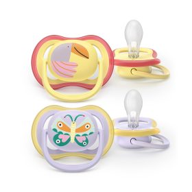   Philips AVENT SCF087/04 Játszócumi Ultra air lila/sárga 0-6 m+