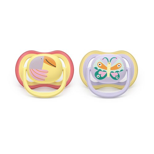 Philips AVENT SCF087/04 Játszócumi Ultra air lila/sárga 0-6 m+