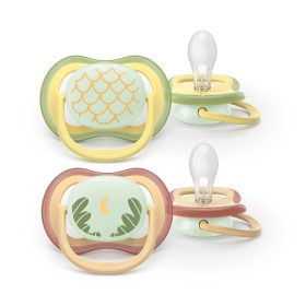   Philips AVENT SCF376/24 Játszócumi Ultra air éjszakai 0-6 hó neutral 2 db