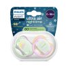 Philips AVENT SCF376/29 Játszócumi Ultra air éjszakai 6-18 hó lányos 2 db