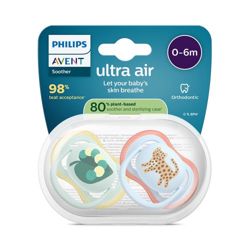 Philips AVENT SCF087/02 Játszócumi Ultra air kék/zöld 0-6 m+