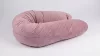 Univerzális szoptatós párna velvet huzattal - Powder Pink