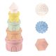 Baby Favorite Toronyépítő, kastély forma, soft 8 db-os