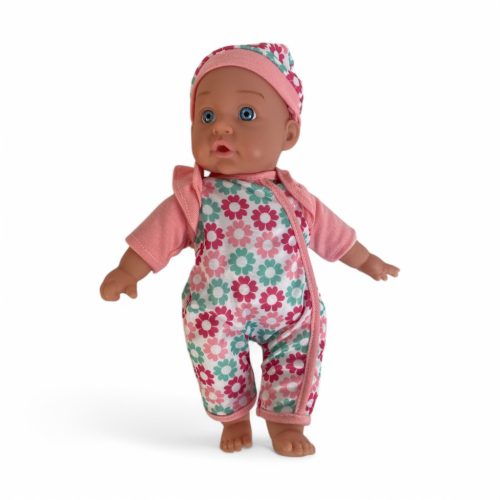 Baba kicsiknek, hangot adó, csinos ruhában 30 cm - különböző színek