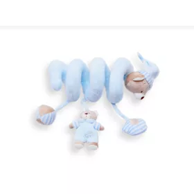 Baby Bruin plüss spirál csörgő és sípoló - kék