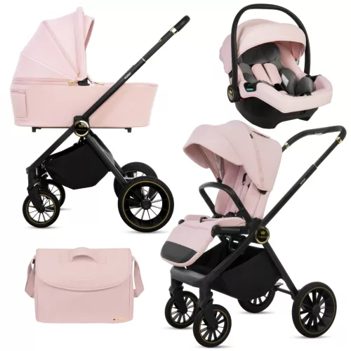 BabyLux ROSSO 2in1 multifunkciós babakocsi - Rózsaszín