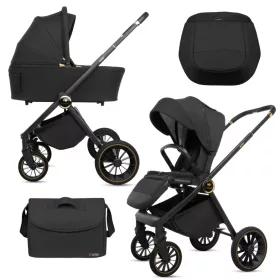 BabyLux ROSSO 2in1 multifunkciós babakocsi - Fekete