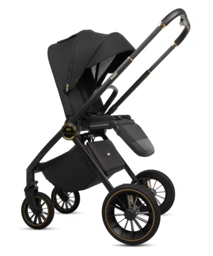 BabyLux ROSSO 2in1 multifunkciós babakocsi - Fekete