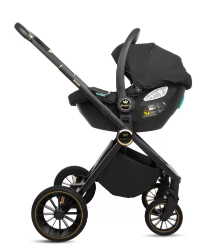 BabyLux ROSSO 2in1 multifunkciós babakocsi - Fekete
