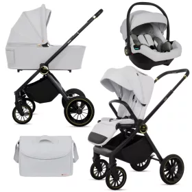 BabyLux ROSSO 2in1 multifunkciós babakocsi - Szürke