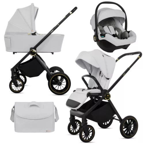 BabyLux ROSSO 2in1 multifunkciós babakocsi - Szürke