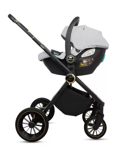 BabyLux ROSSO 2in1 multifunkciós babakocsi - Szürke