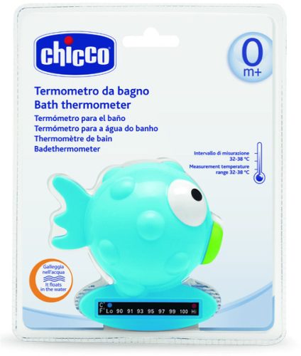 Chicco Halacska vízhőmérő 32-38°C - világoskék vízhőmérő