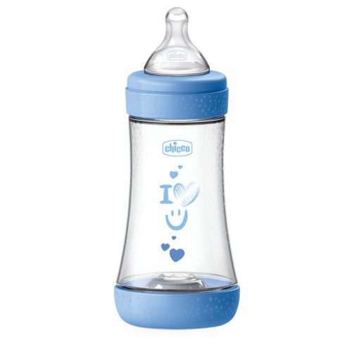 Chicco Perfect5 240 ml biofunkcionális cumisüveg közepes átfolyás