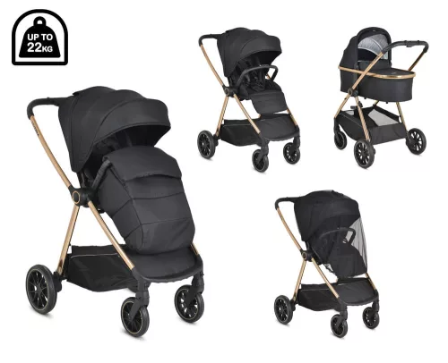 Cangaroo Hydra 2in1 babakocsi fekete