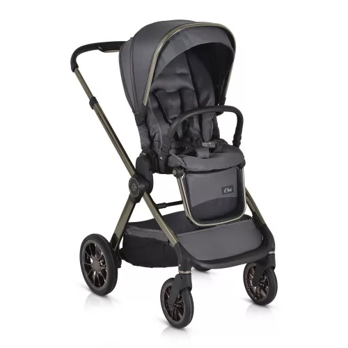 Cangaroo iCLICK Babakocsi 2in1 szett 22kg, aluminium váz, fordítható ülés, autom. csukható SZÜRKE