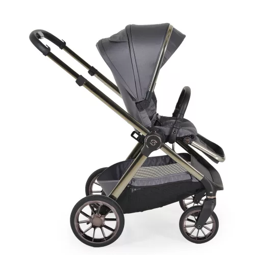 Cangaroo iCLICK Babakocsi 2in1 szett 22kg, aluminium váz, fordítható ülés, autom. csukható SZÜRKE