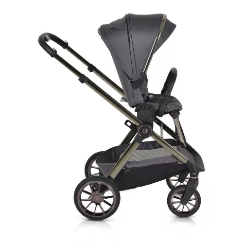 Cangaroo iCLICK Babakocsi 2in1 szett 22kg, aluminium váz, fordítható ülés, autom. csukható SZÜRKE
