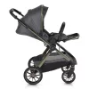 Cangaroo iCLICK Babakocsi 2in1 szett 22kg, aluminium váz, fordítható ülés, autom. csukható SZÜRKE