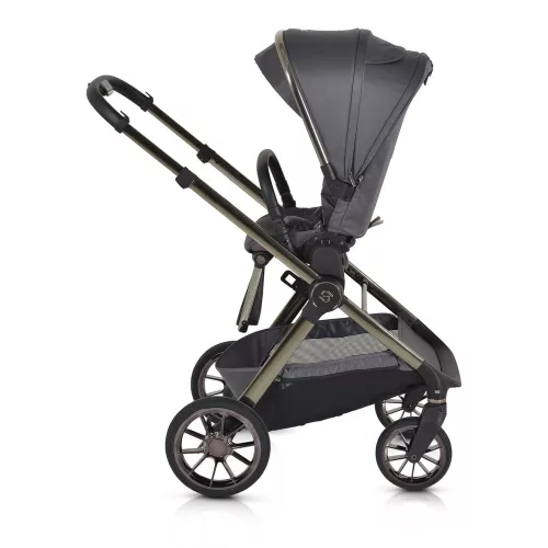 Cangaroo iCLICK Babakocsi 2in1 szett 22kg, aluminium váz, fordítható ülés, autom. csukható SZÜRKE