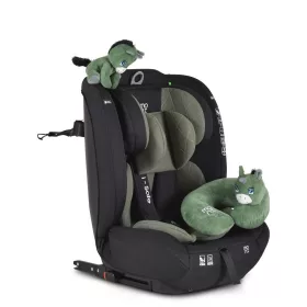   ISAFE autósülés ISIZE és ISOFIX ülésemelővé alakítható 76-150cm ZÖLD