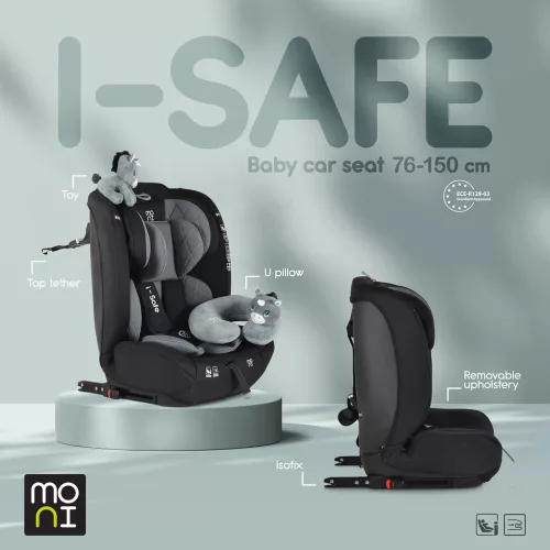 ISAFE autósülés ISIZE és ISOFIX ülésemelővé alakítható 76-150cm KÉK