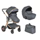 Cangaroo Polly 2 in1 babakocsi SZETT:sport+mózes+kistáska 107985 FEKETE