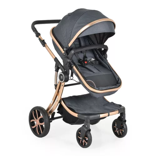 Cangaroo Polly 2 in1 babakocsi SZETT:sport+mózes+kistáska 107985 FEKETE