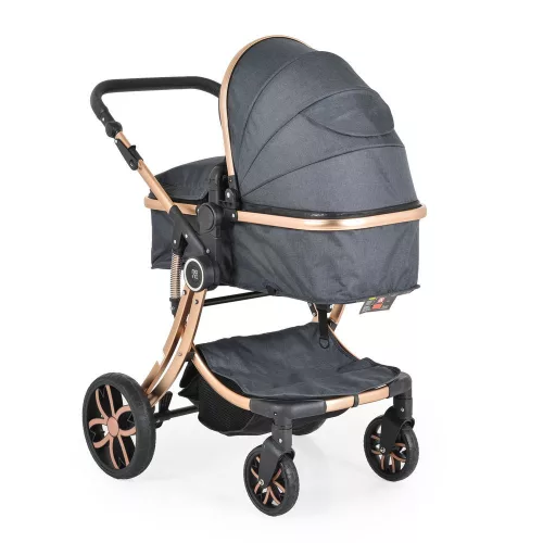 Cangaroo Polly 2 in1 babakocsi SZETT:sport+mózes+kistáska 107985 FEKETE