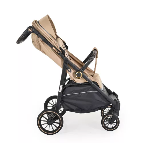 Moni BUGGY babakocsi lapracsukható, nagy kerekek, könnyű BÉZS