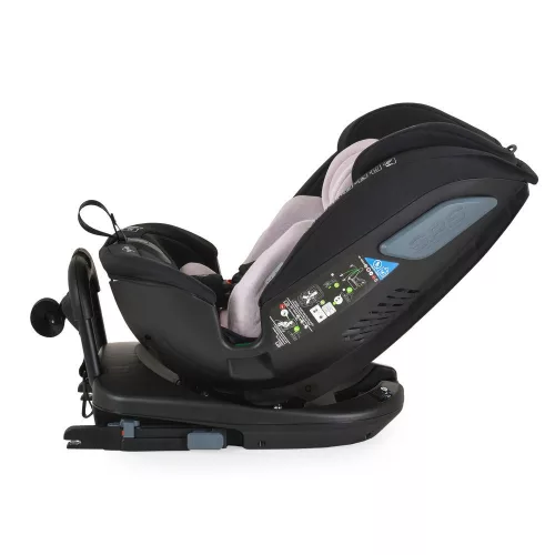 GRAVITY I-size autós ülés 40-150cm, SPS, forgatható talp, pamut huzat PINK